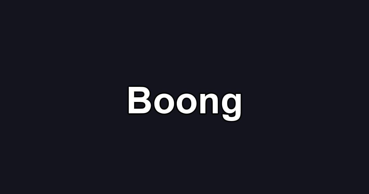Boong