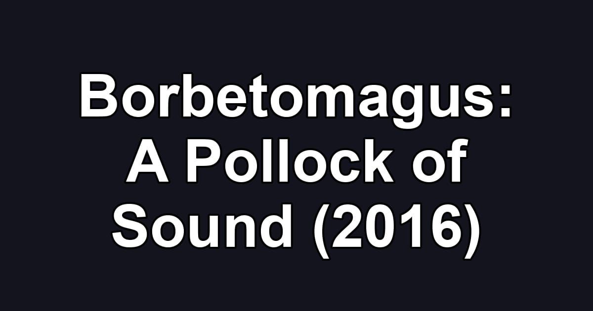 Borbetomagus: A Pollock of Sound (2016)