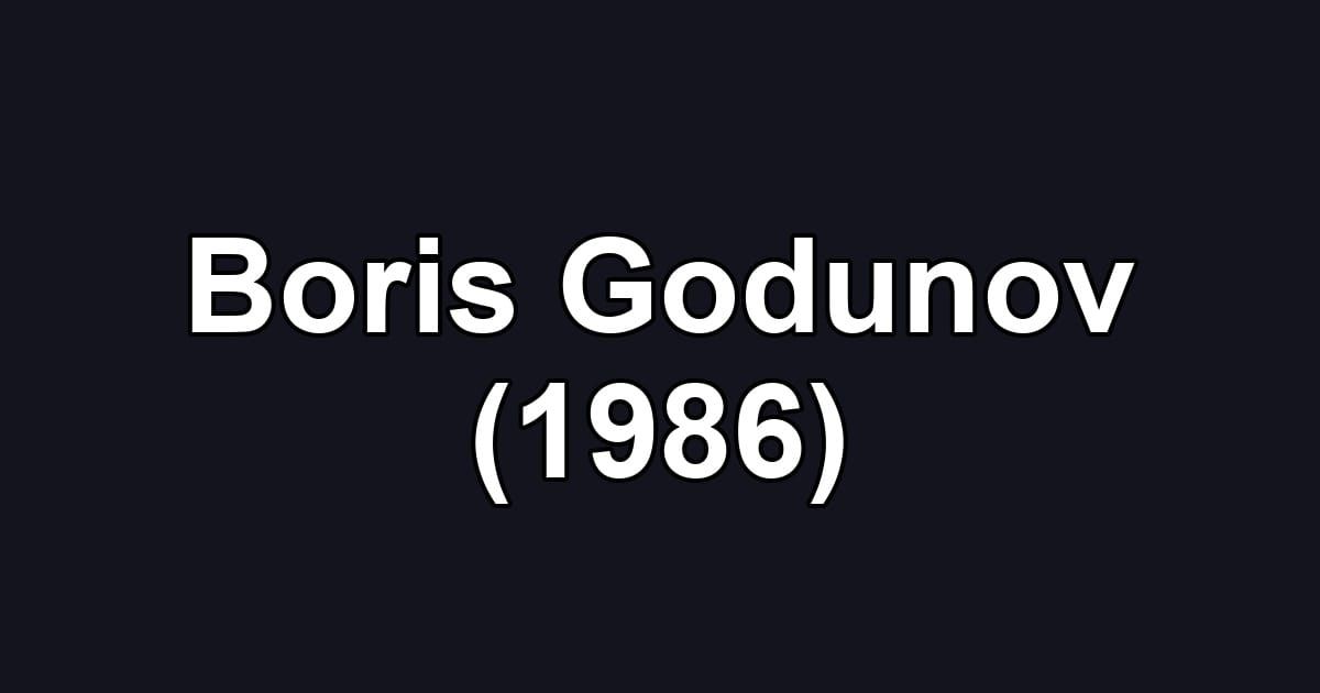 Boris Godunov (1986)