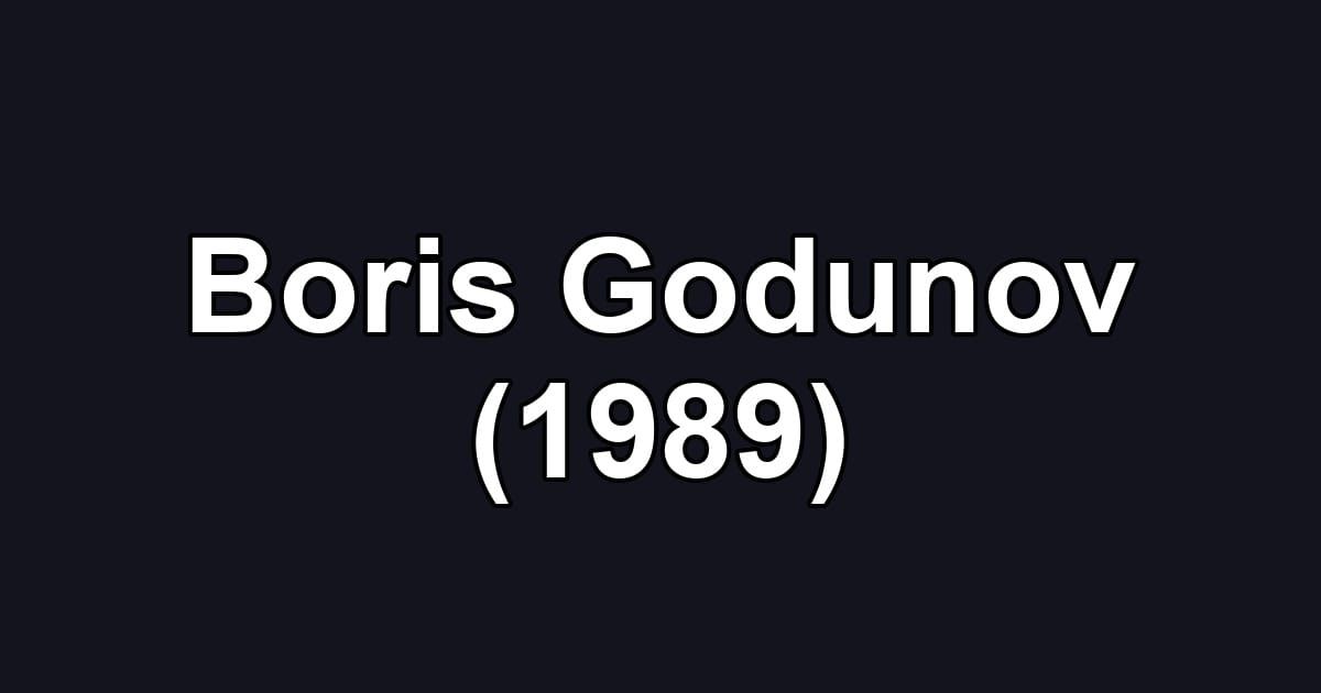 Boris Godunov (1989)