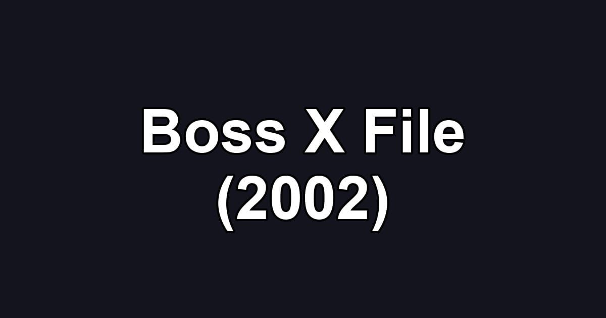 Boss X File (2002)