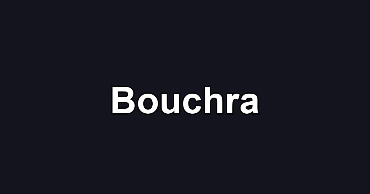 Bouchra