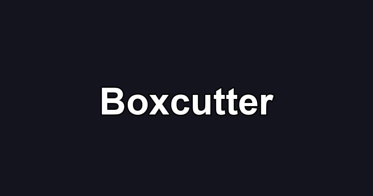 Boxcutter