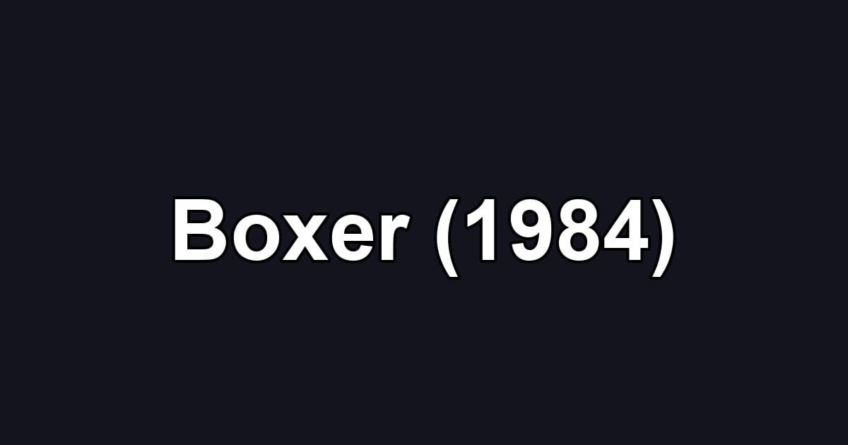 Boxer (1984)