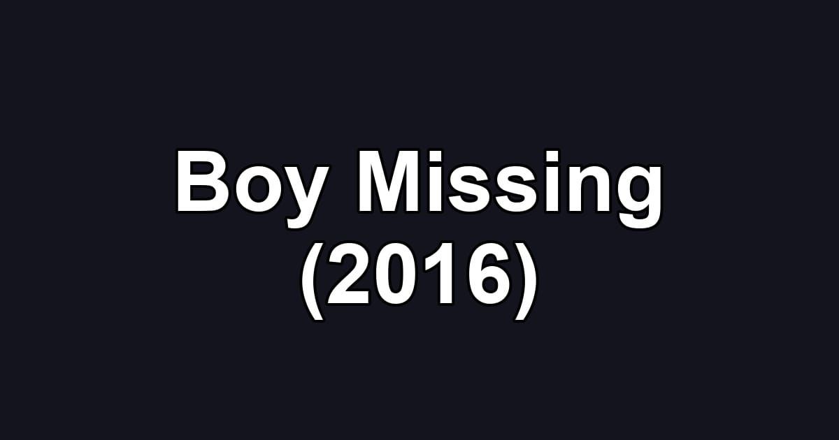 Boy Missing (2016)