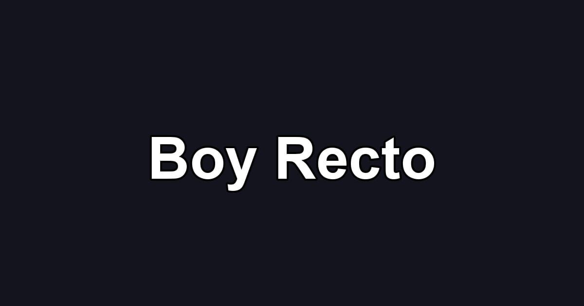 Boy Recto