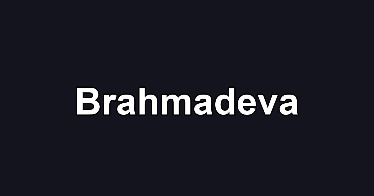 Brahmadeva