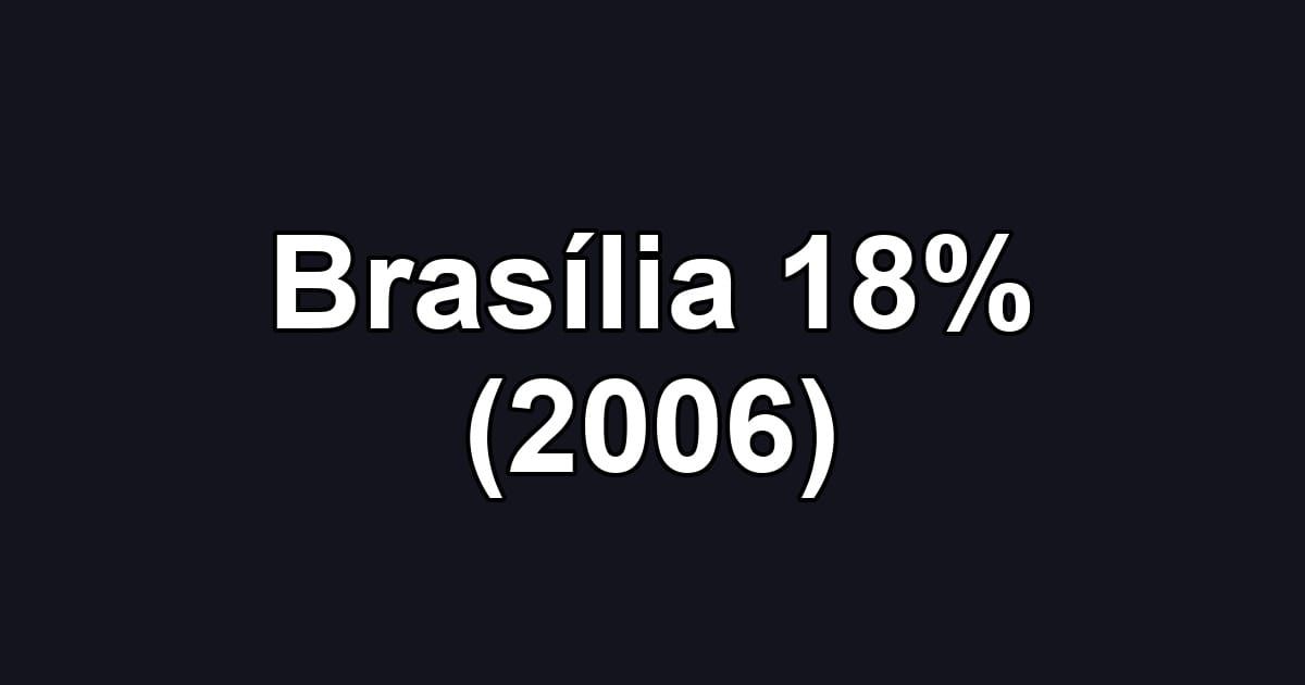 Brasília 18% (2006)