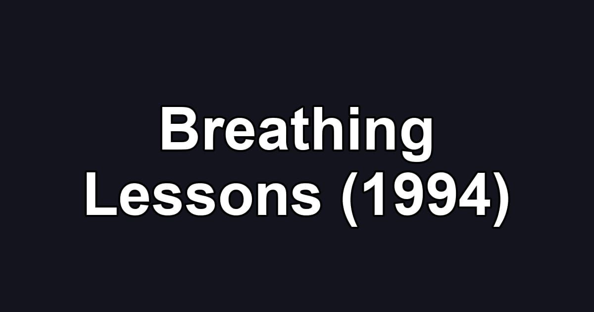 Breathing Lessons (1994)