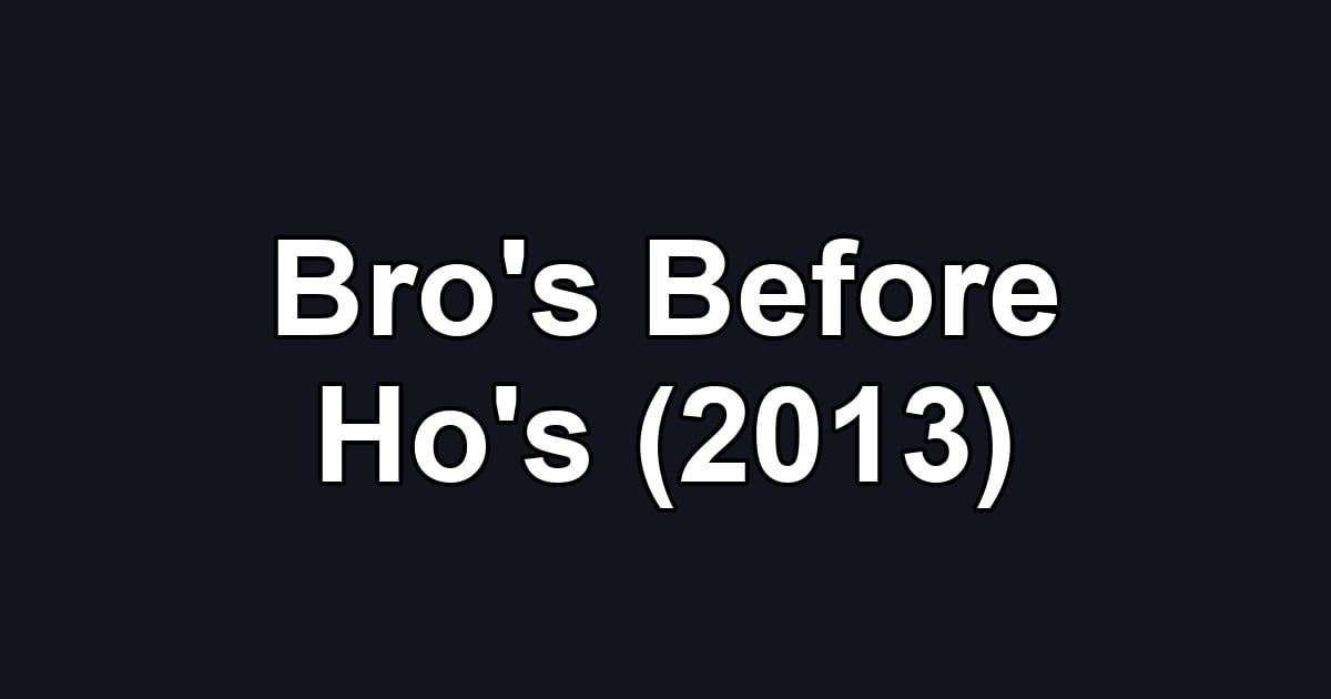 Bro's Before Ho's (2013)