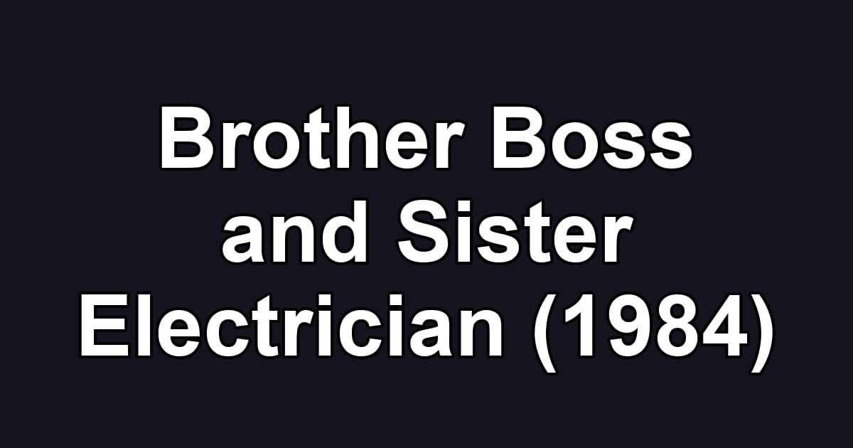 Brother Boss and Sister Electrician (1984)