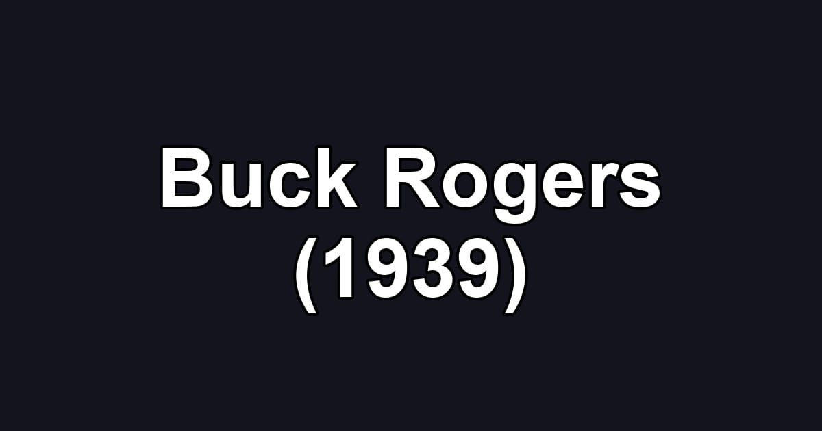Buck Rogers (1939)