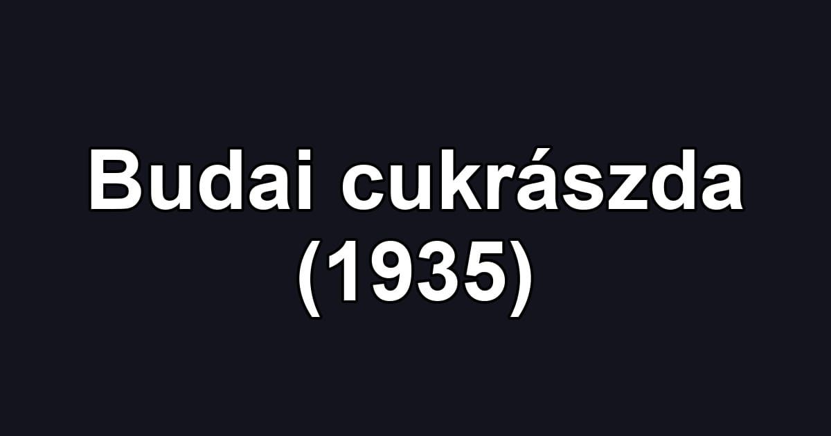 Budai cukrászda (1935)