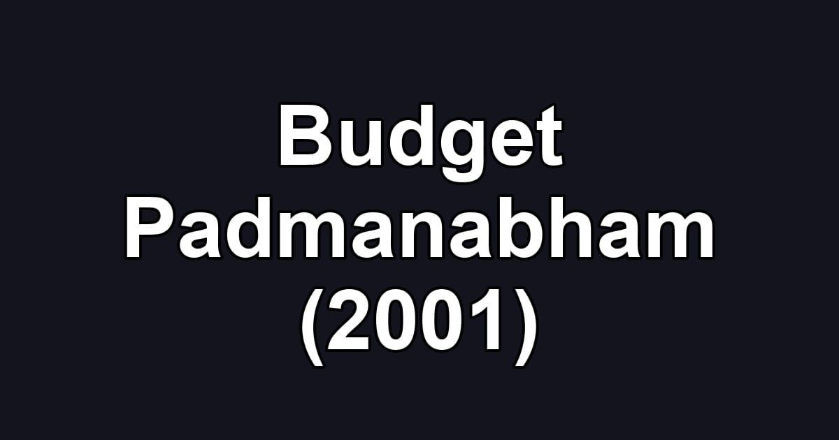 Budget Padmanabham (2001)