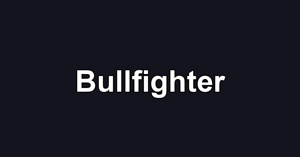 Bullfighter