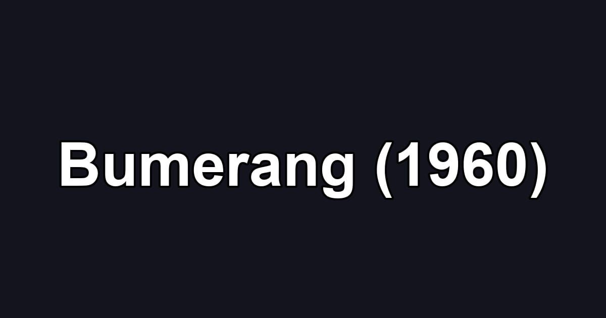 Bumerang (1960)