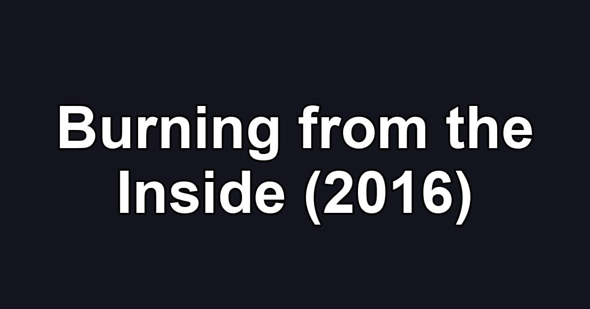 Burning from the Inside (2016)
