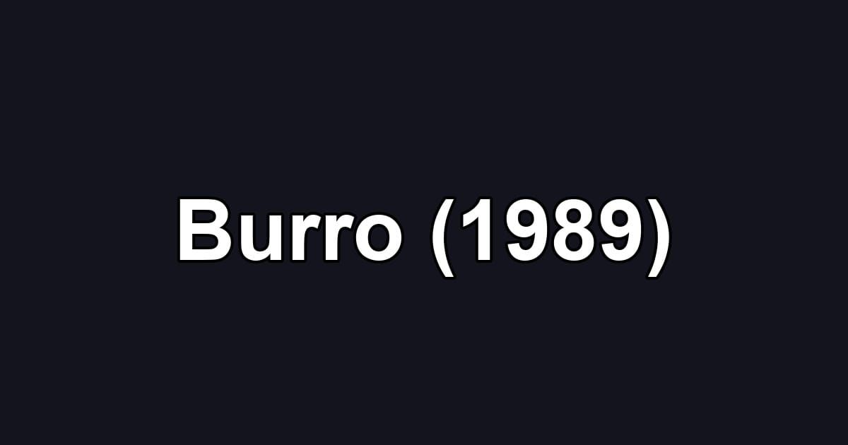 Burro (1989)