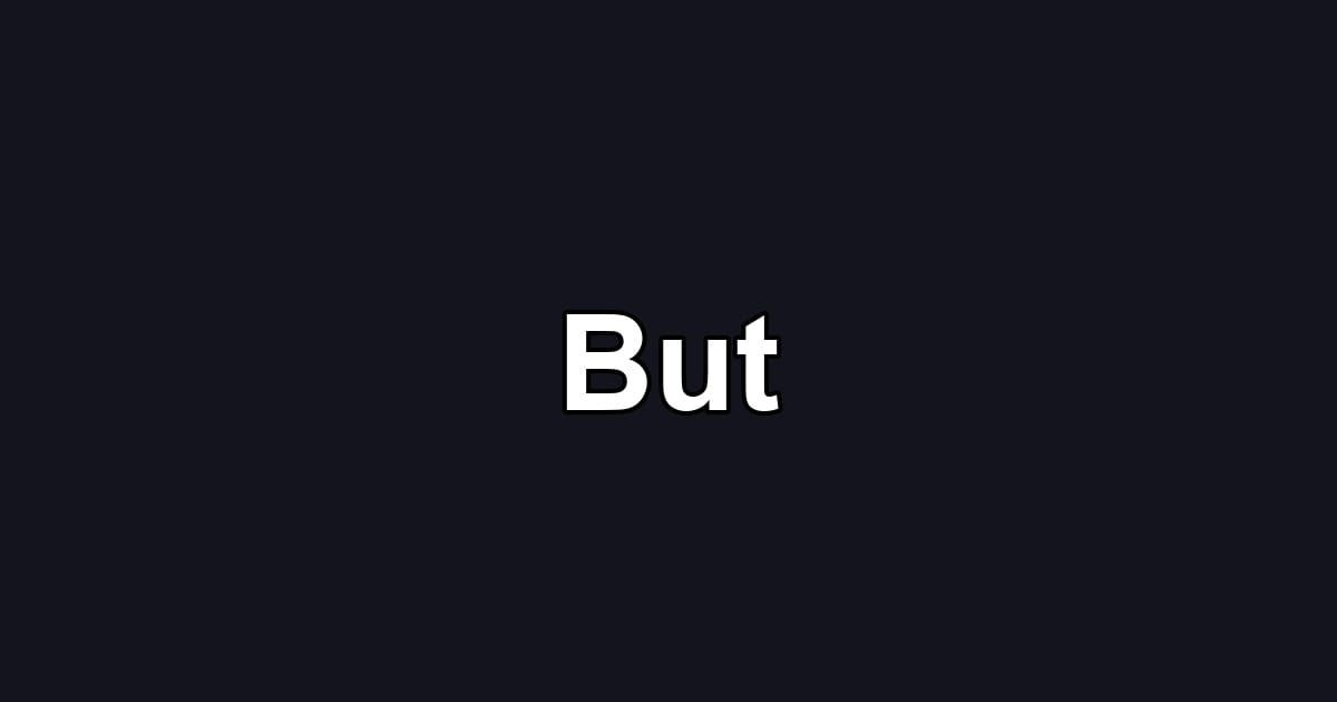 But