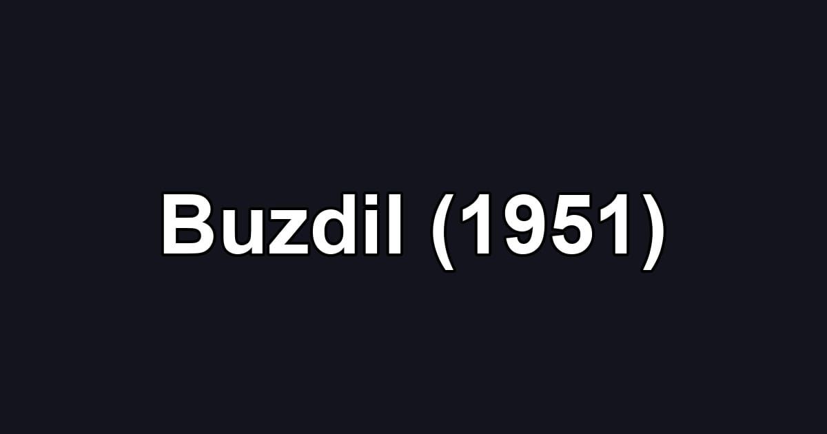 Buzdil (1951)