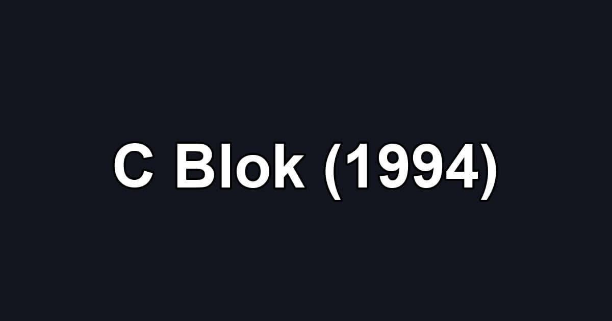 C Blok (1994)