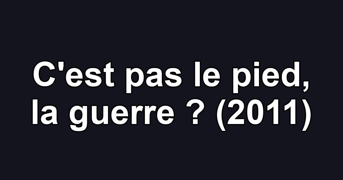 C'est pas le pied, la guerre ? (2011)