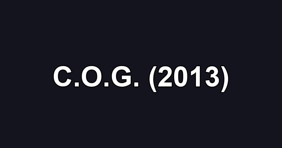 C.O.G. (2013)