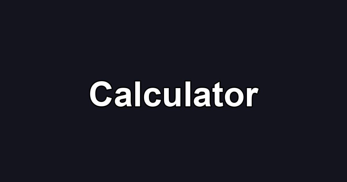 Calculator