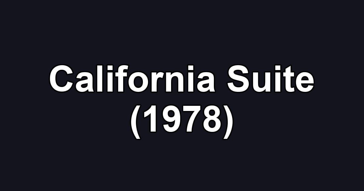 California Suite (1978)