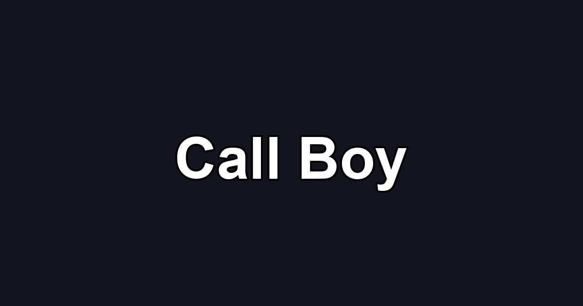 Call Boy