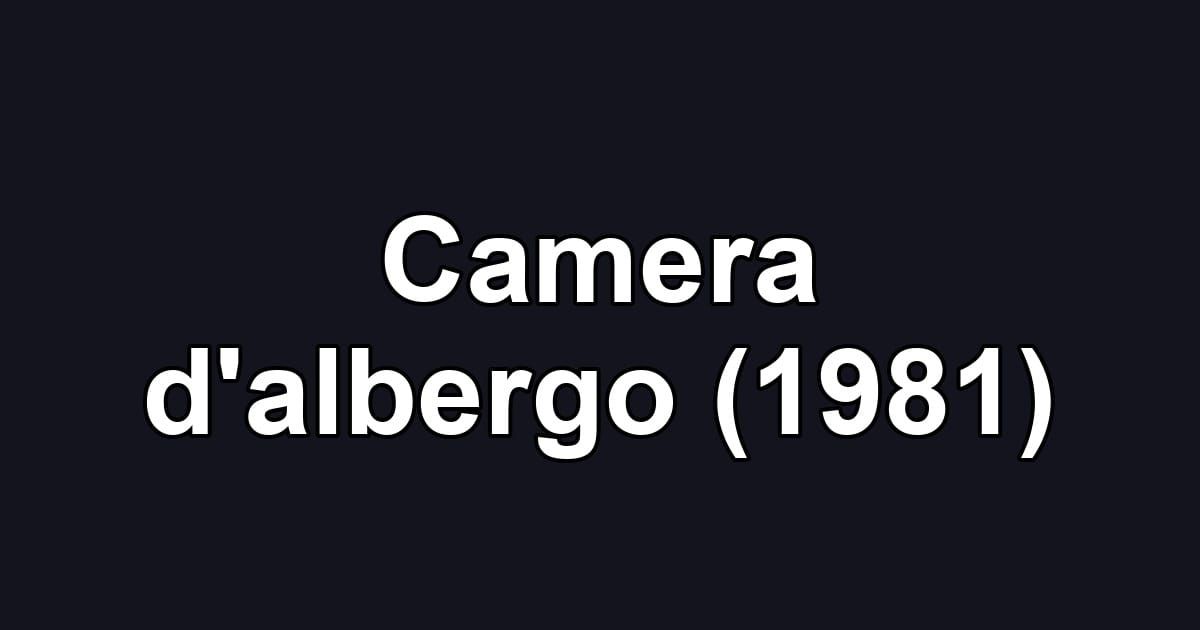 Camera d'albergo (1981)