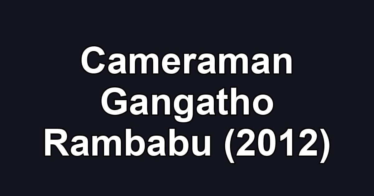 Cameraman Gangatho Rambabu (2012)