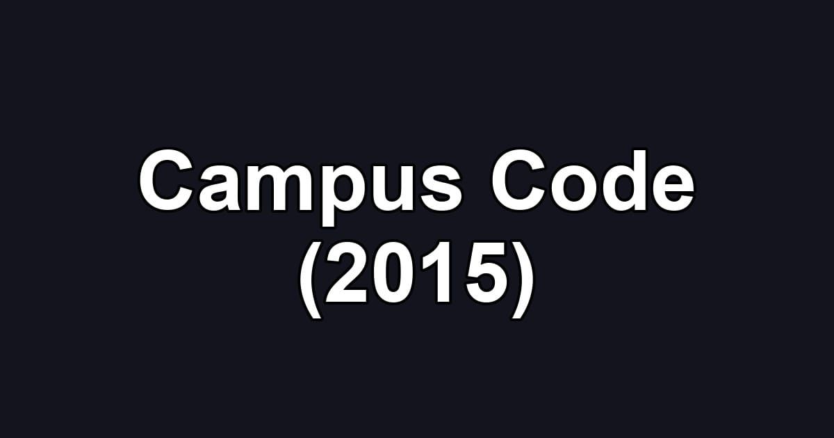 Campus Code (2015)