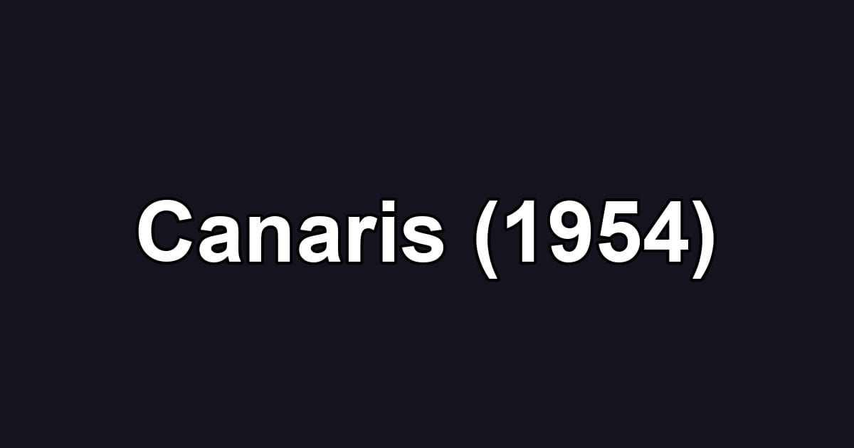 Canaris (1954)