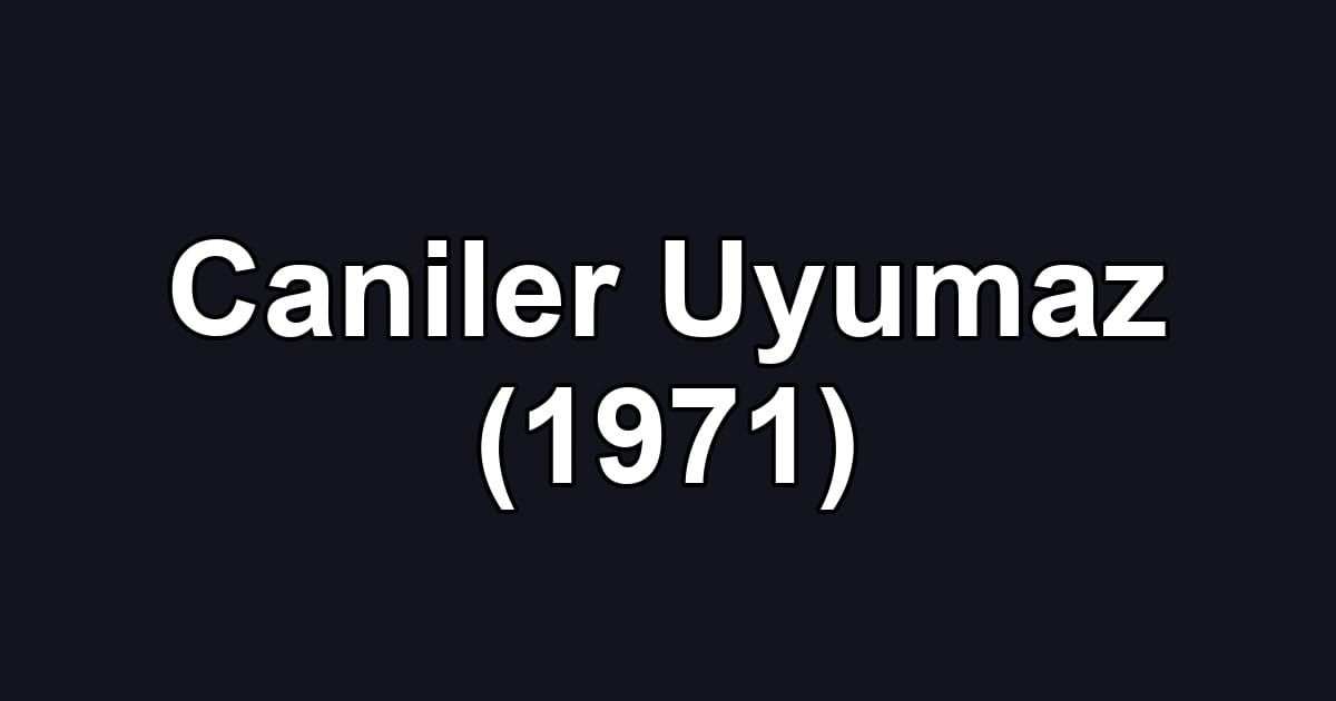Caniler Uyumaz (1971)