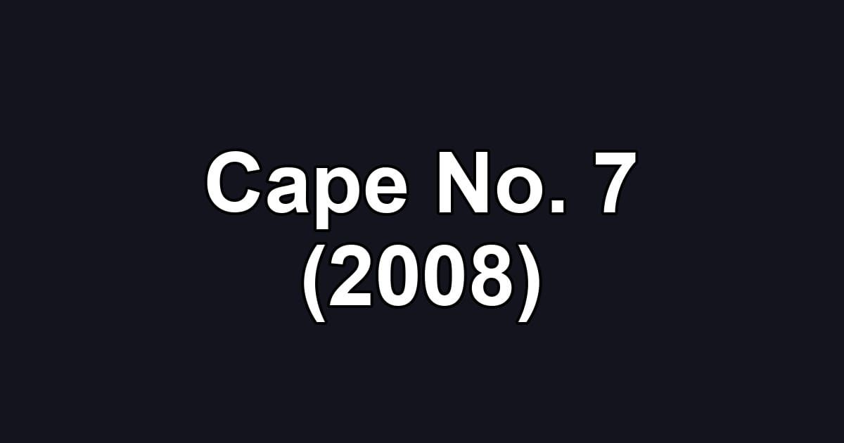 Cape No. 7 (2008)