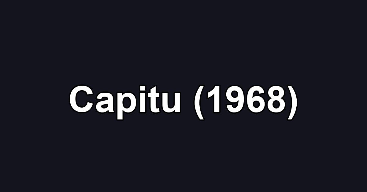 Capitu (1968)