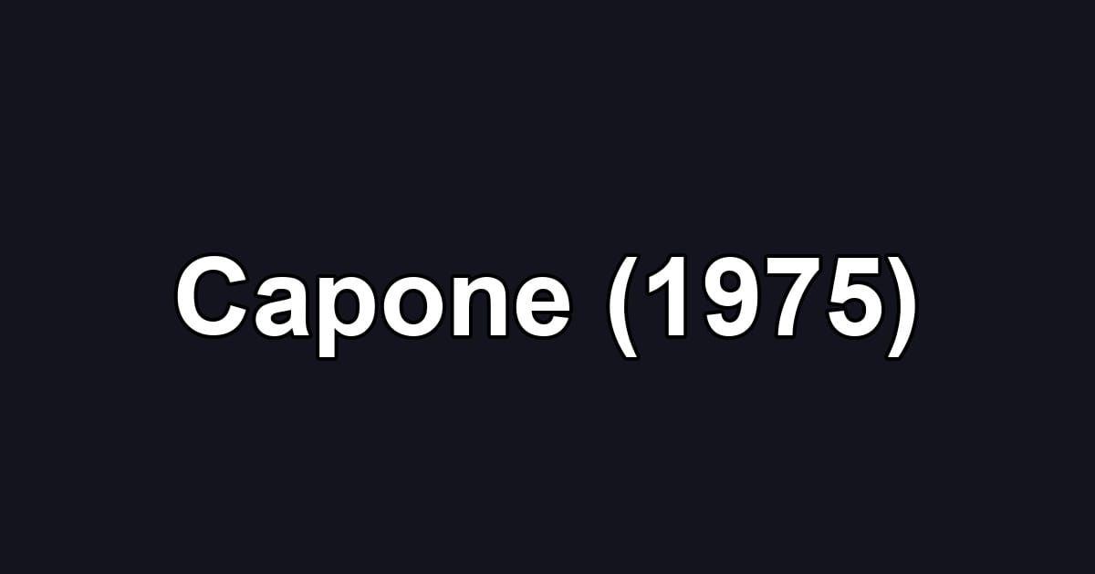 Capone (1975)