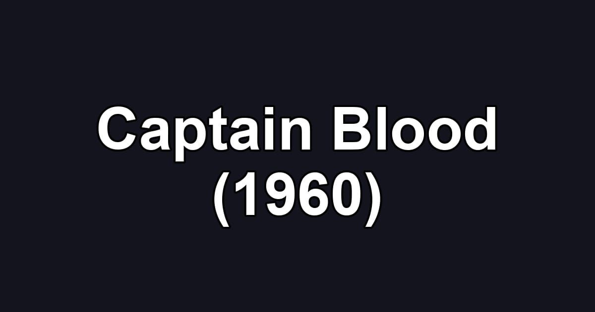 Captain Blood (1960)
