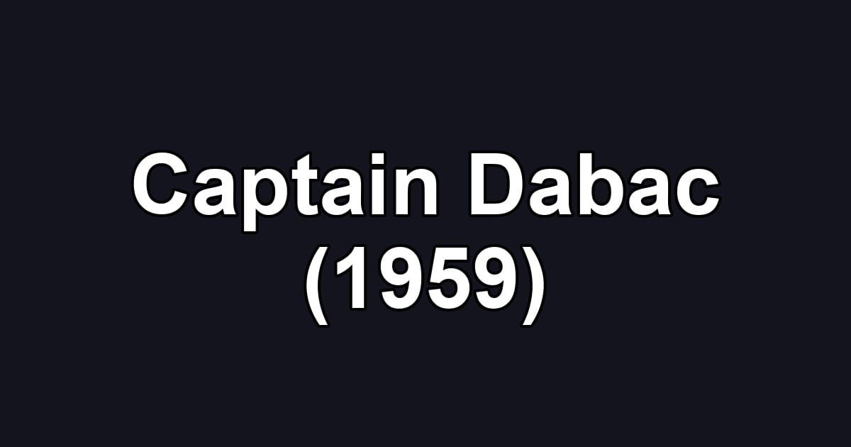 Captain Dabac (1959)