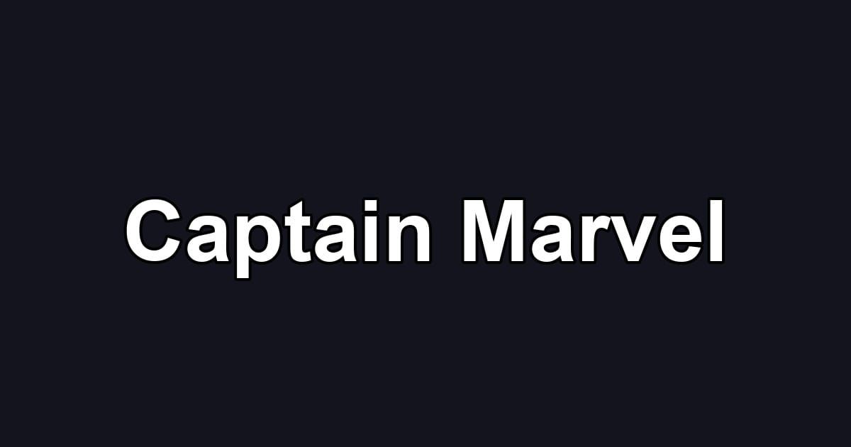 Captain Marvel