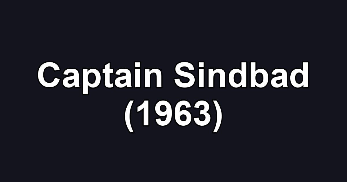 Captain Sindbad (1963)