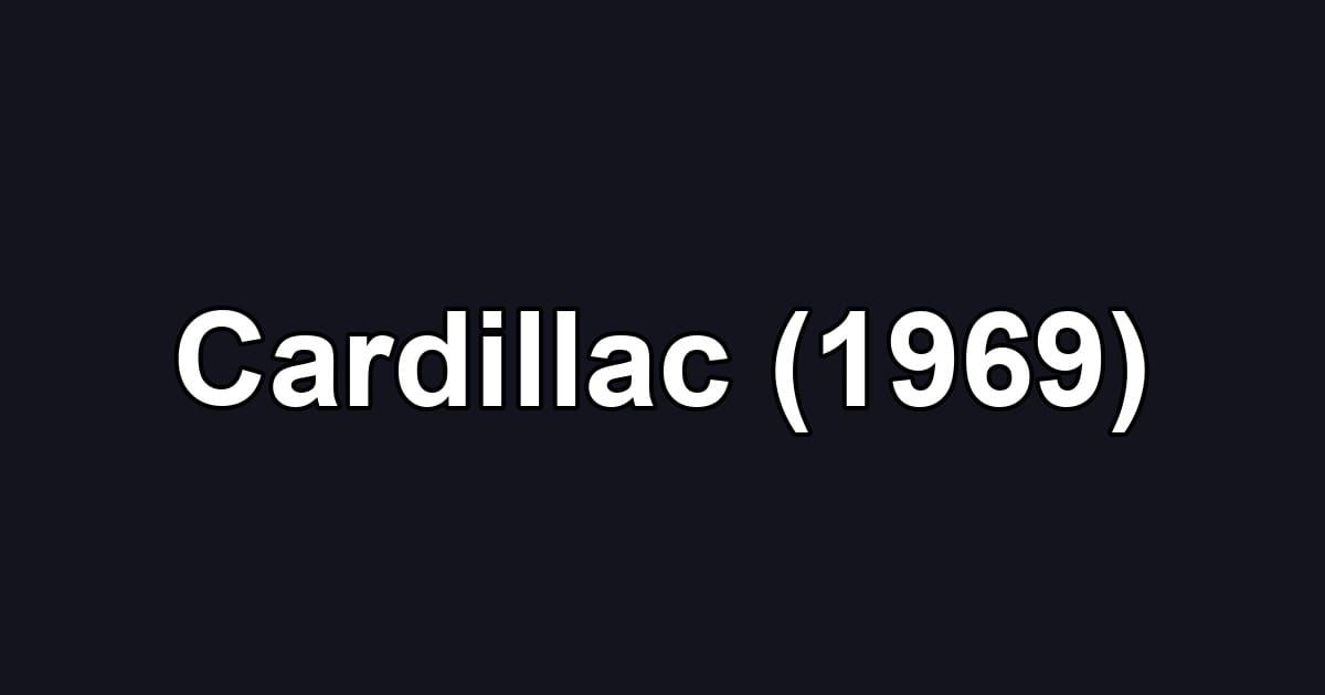Cardillac (1969)