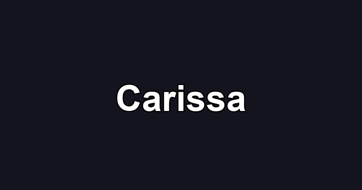 Carissa