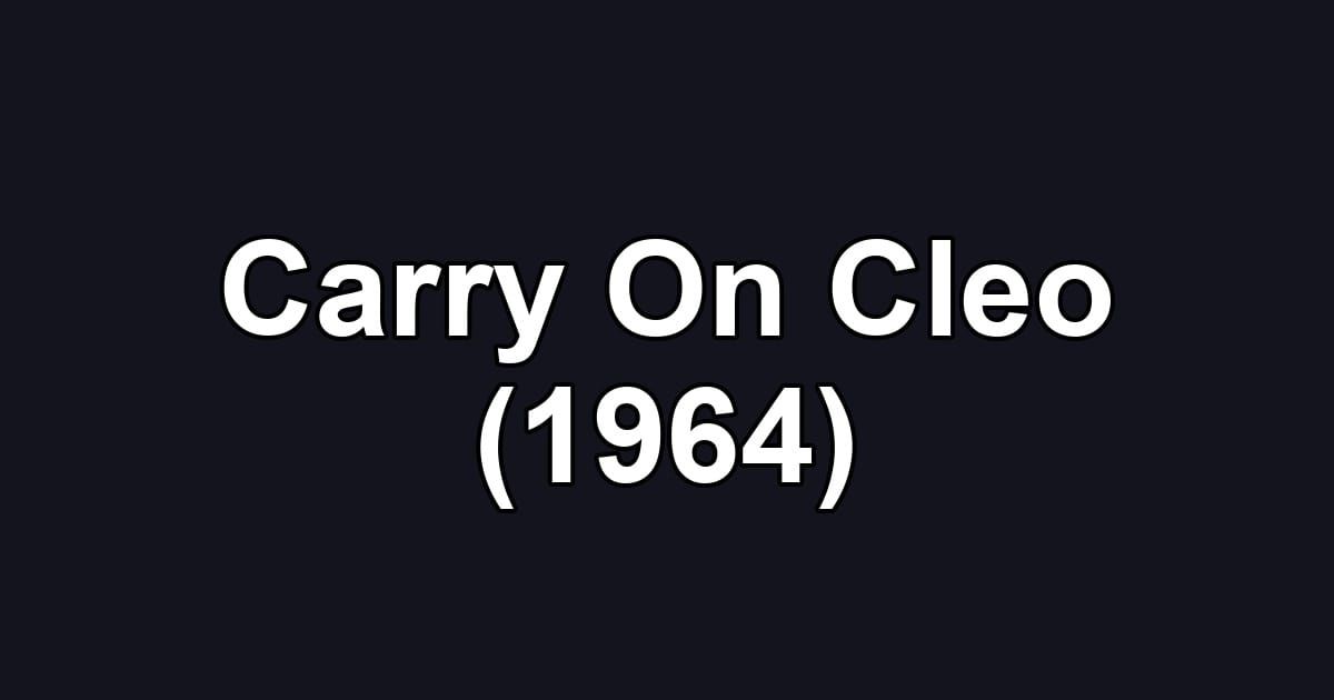 Carry On Cleo (1964)