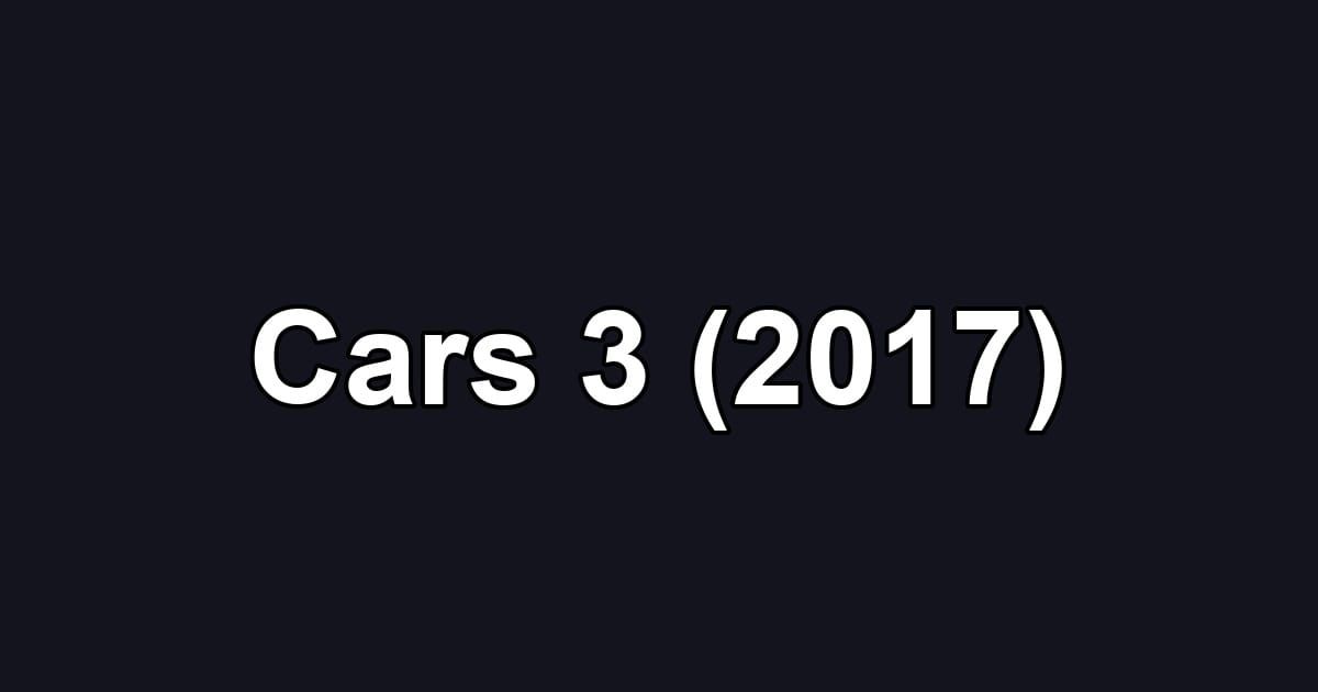 Cars 3 (2017)