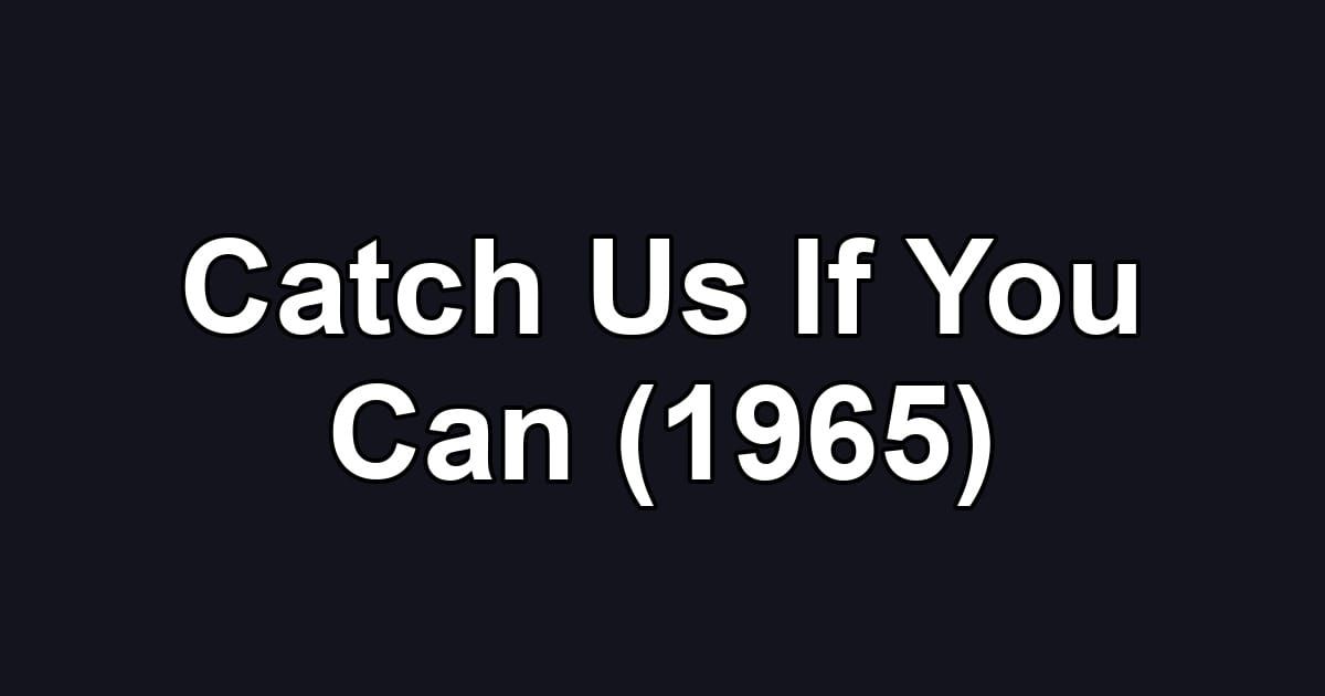 Catch Us If You Can (1965)
