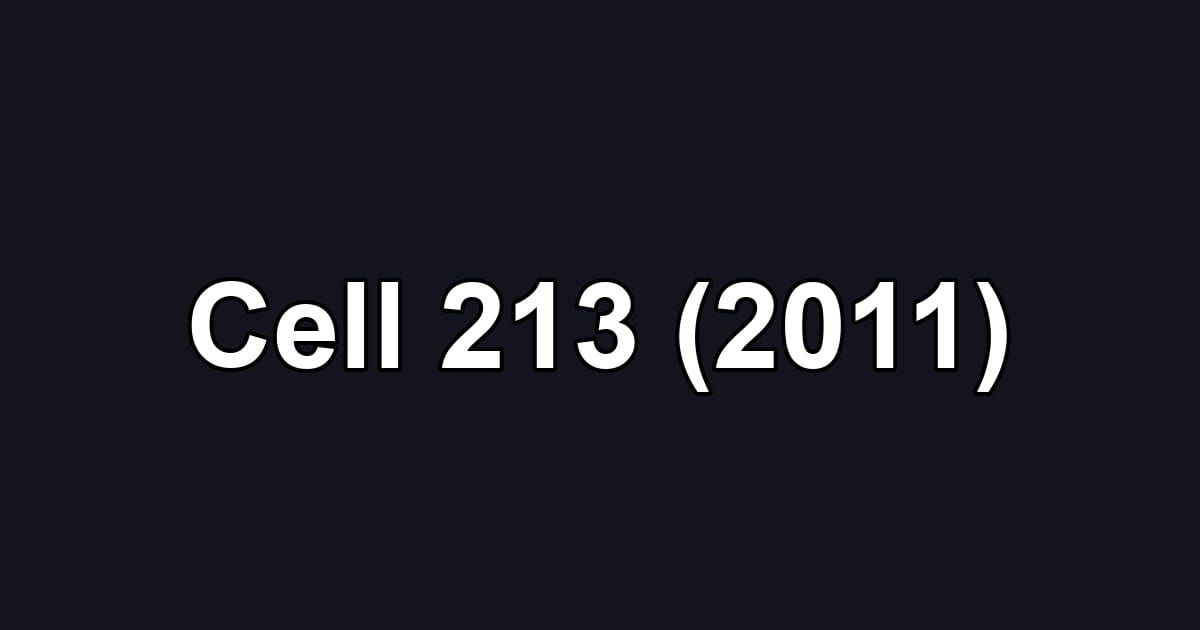 Cell 213 (2011)