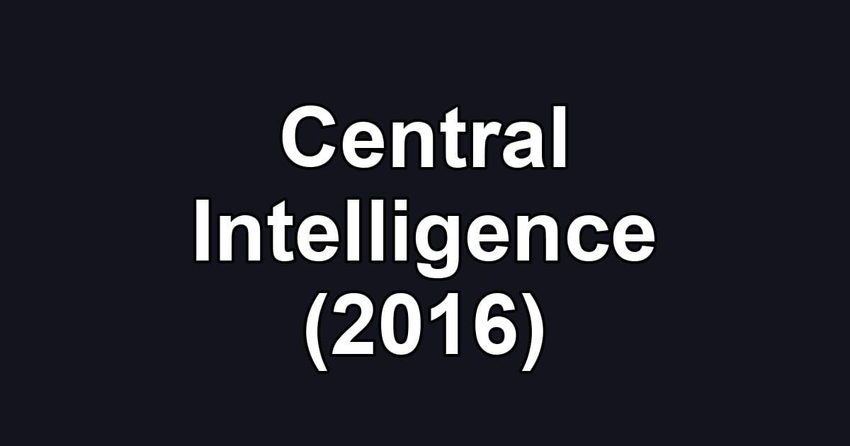 Central Intelligence (2016)