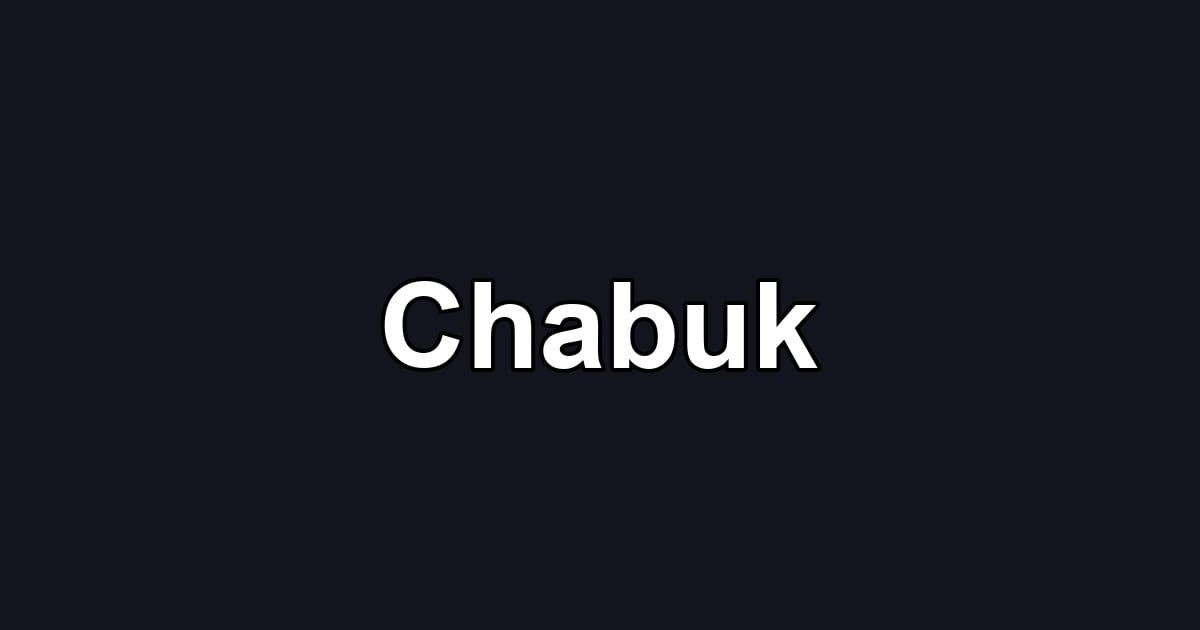 Chabuk